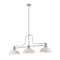 Z-Lite Melange 3 Light Chandelier, Brushed Nickel & Matte Opal 725-3BN-DMO14 - alternate 1